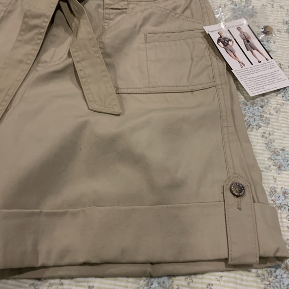 White Stag Convertible Shorts NEW Sz 6 Women’s Khaki Mid thigh or Bermuda style - Picture 8 of 11